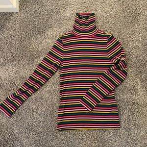 J.Crew Striped Turtle Neck